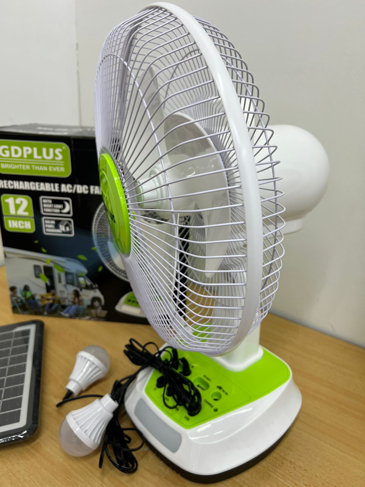 Miniatura 4 de Ventilador Recargable Panel Solar Bombil